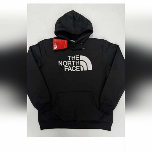 Brand New Lite The North Face Black and White Logo Hoodie 013.L - Picture 1 of 2